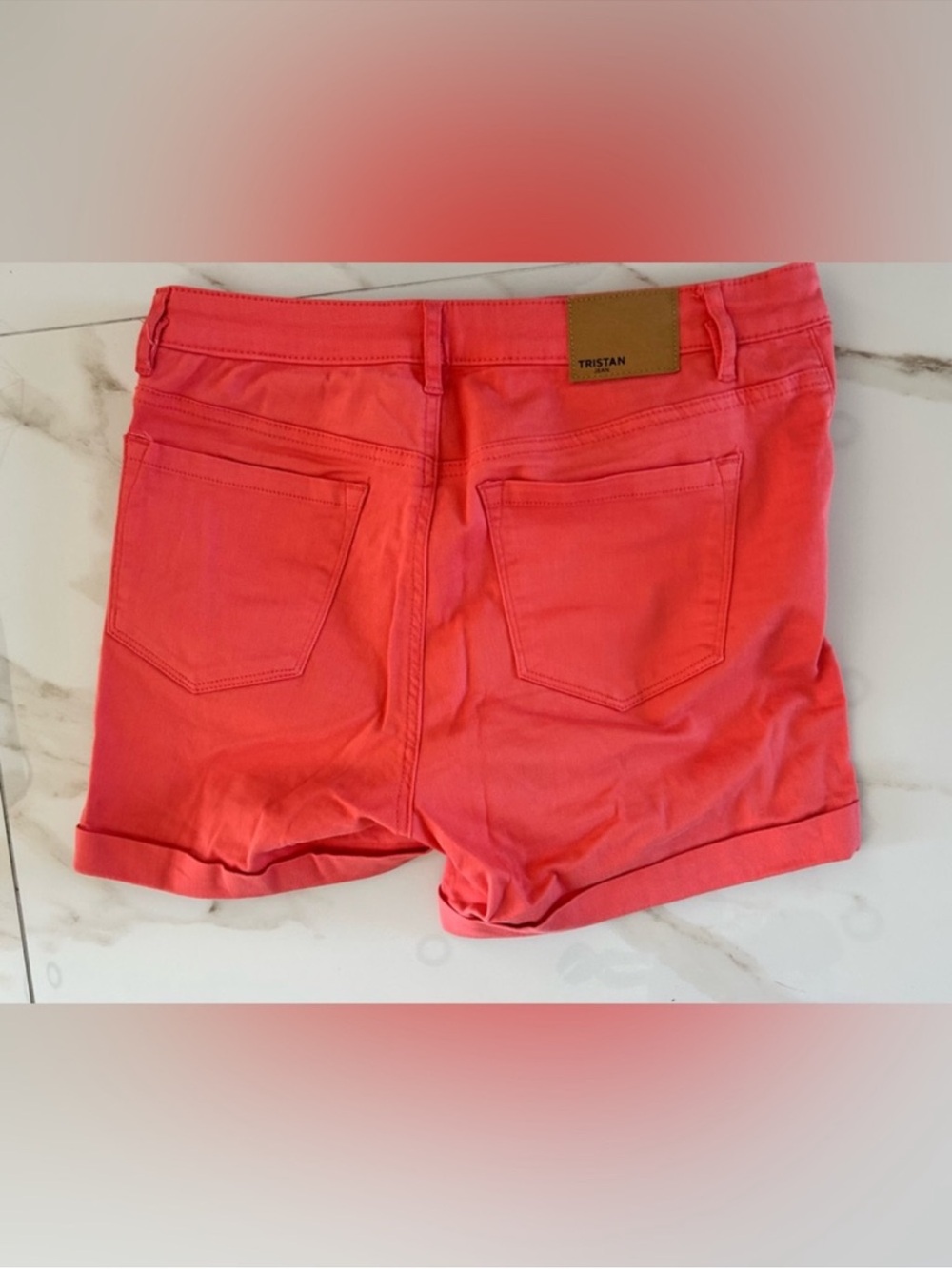 Tristan Coral Women’s Denim Shorts - Picture 3 of 5
